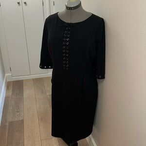 Black Alex Marie Peolum Dress